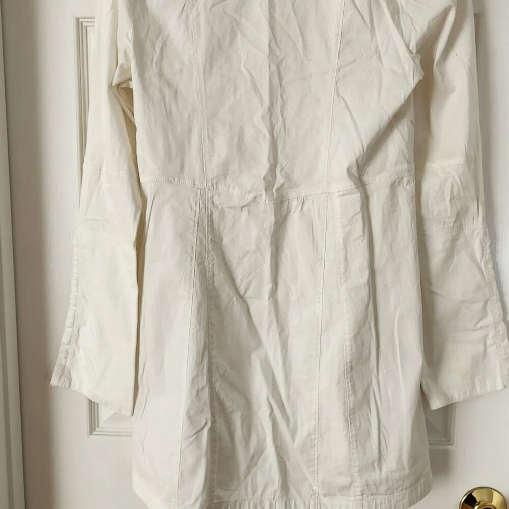 Free People "Thea" White Button-Front Mini Dress - Size XS, Bohemian, Romantic - Picture 4 of 5